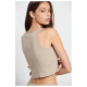 Bodytalk Γυναικεία αμάνικη μπλούζα Crop Top